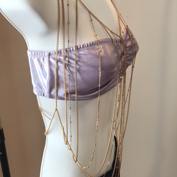 Guess body jewellery. Gold chains with gold ball detail. - Picture 6 of 6